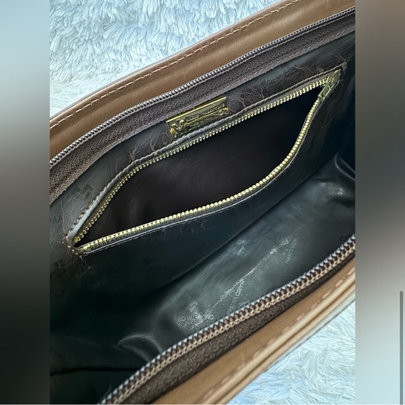 Mario Valentino Brown Leather Clutch - Picture 7 of 8
